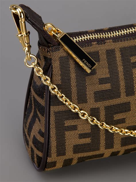 fendi brown purse|fendi shoulder bag brown.